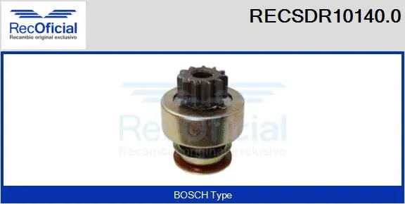 Pinion, starter (RECSDR10140.0)