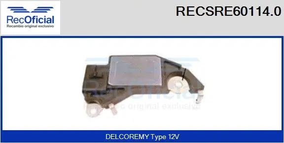 Alternator Regulator (RECSRE60114.0)