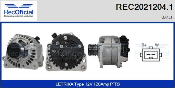 Alternator (REC2021204.1)