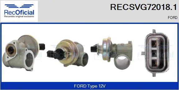 EGR Valve (RECSVG72018.1)