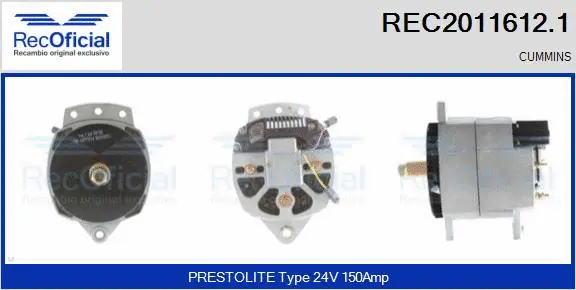 Alternator (REC2011612.1)