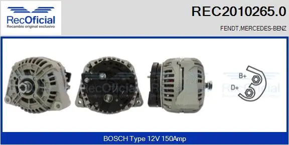 Alternator (REC2010265.0)