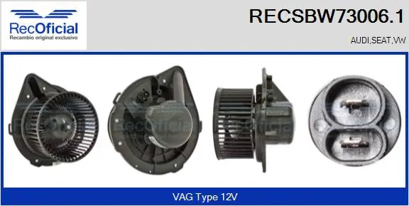 Interior Blower (RECSBW73006.1)