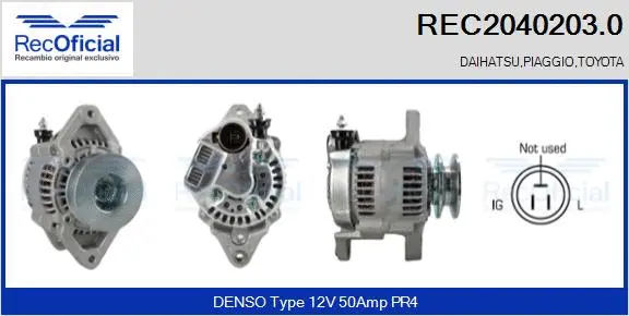 Alternator (REC2040203.0)
