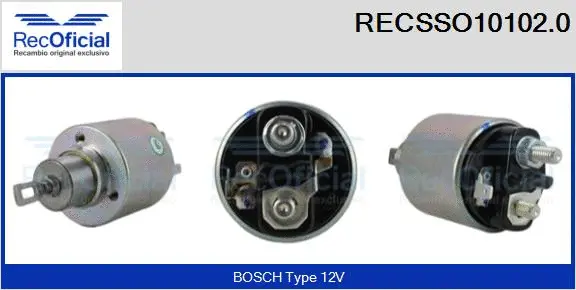 Solenoid Switch, starter (RECSSO10102.0)