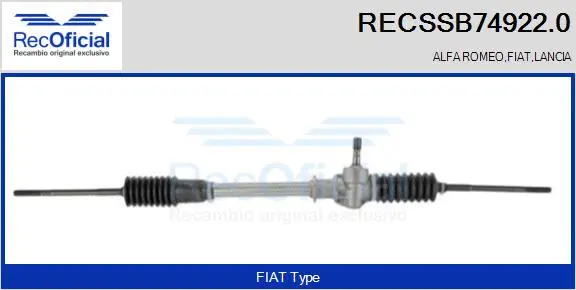 Steering Gear (RECSSB74922.0)