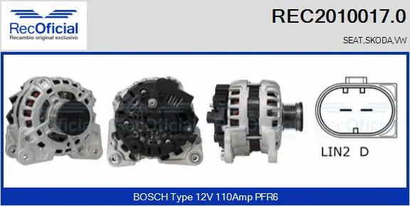 Alternator (REC2010017.0)
