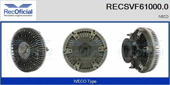 Clutch, radiator fan (RECSVF61000.0)