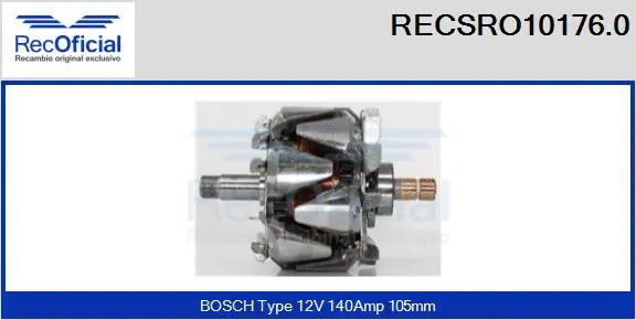 Rotor, alternator (RECSRO10176.0)