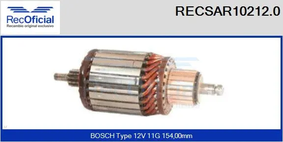 Armature, starter (RECSAR10212.0)