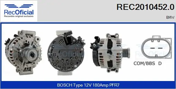 Alternator (REC2010452.0)