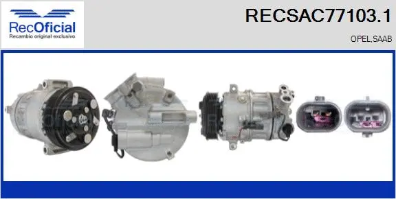 Compressor, air conditioning (RECSAC77103.1)