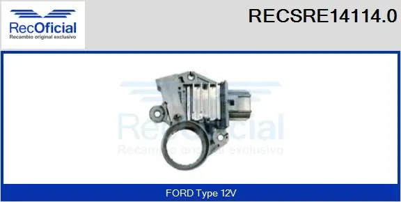 Alternator Regulator (RECSRE14114.0)