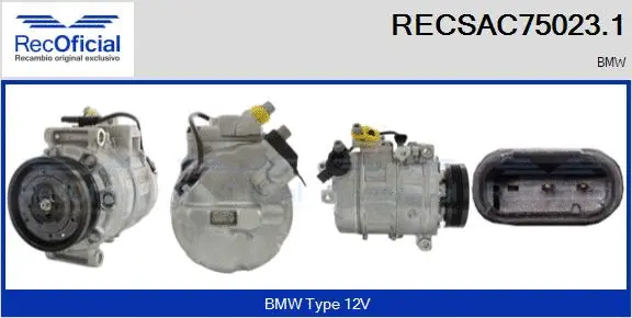 Compressor, air conditioning (RECSAC75023.1)