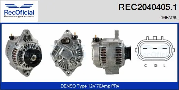 Alternator (REC2040405.1)