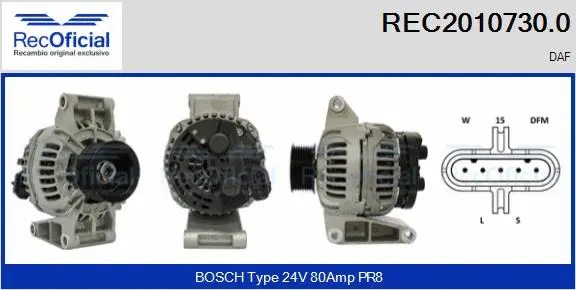 Alternator (REC2010730.0)