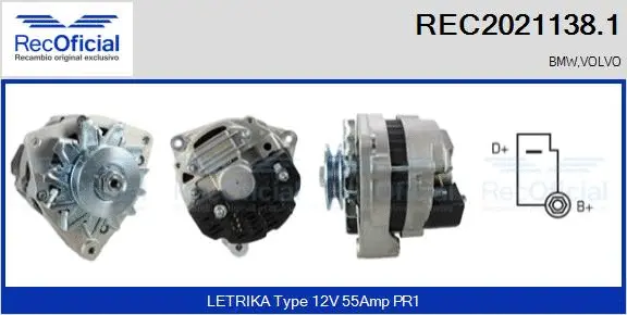 Alternator (REC2021138.1)