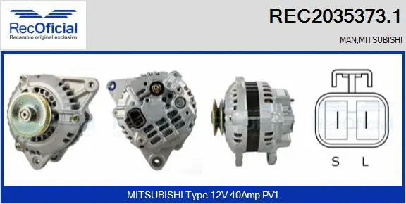 Alternator (REC2035373.1)