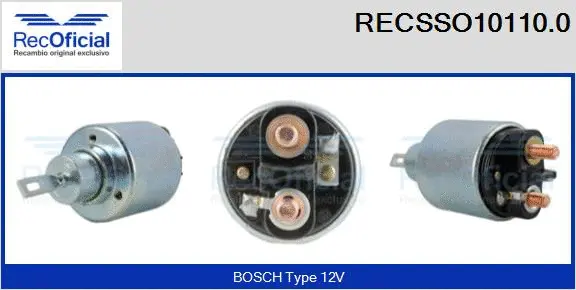 Solenoid Switch, starter (RECSSO10110.0)