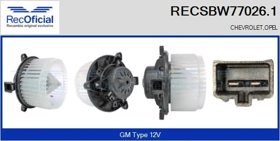 Interior Blower (RECSBW77026.1)