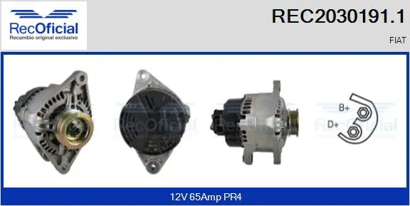 Alternator (REC2030191.1)