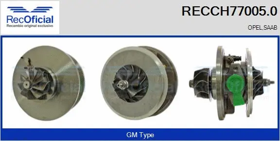 Core assembly, turbocharger (RECCH77005.0)