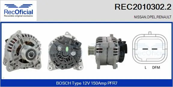 Alternator (REC2010302.2)