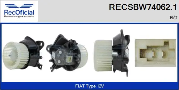 Interior Blower (RECSBW74062.1)
