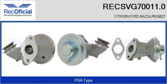 EGR Valve (RECSVG70011.0)