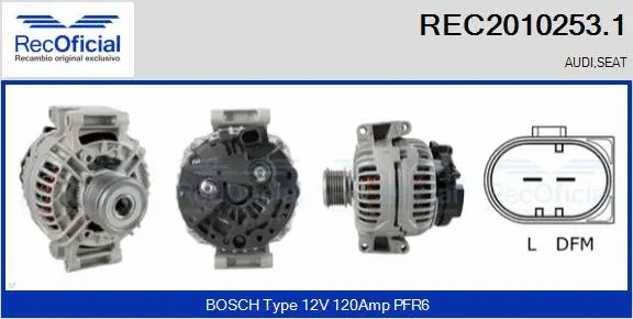 Alternator (REC2010253.1)