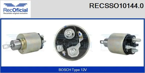Solenoid Switch, starter (RECSSO10144.0)