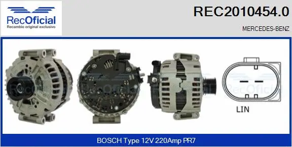 Alternator (REC2010454.0)