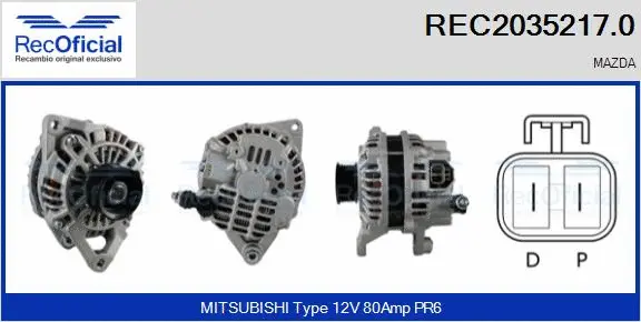 Alternator (REC2035217.0)