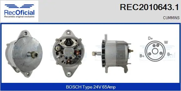 Alternator (REC2010643.1)