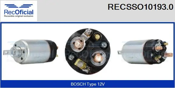 Solenoid Switch, starter (RECSSO10193.0)