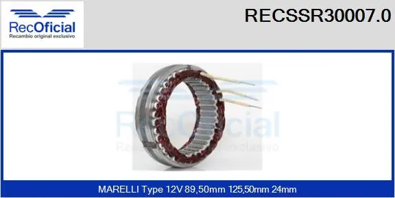 Stator, alternator (RECSSR30007.0)