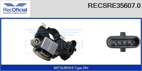 Alternator Regulator (RECSRE35607.0)