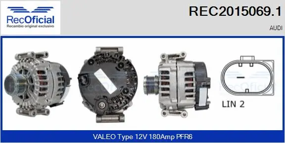 Alternator (REC2015069.1)