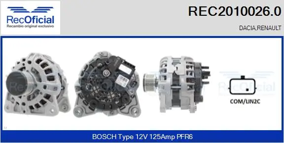 Alternator (REC2010026.0)
