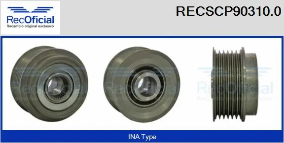 Belt Pulley, alternator (RECSCP90310.0)