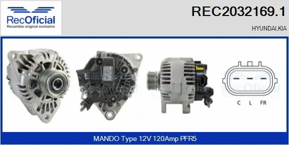 Alternator (REC2032169.1)
