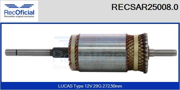 Armature, starter (RECSAR25008.0)