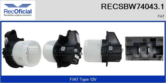 Interior Blower (RECSBW74043.1)