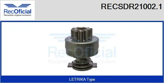 Pinion, starter (RECSDR21002.1)