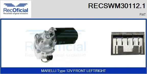 Wiper Motor (RECSWM30112.1)