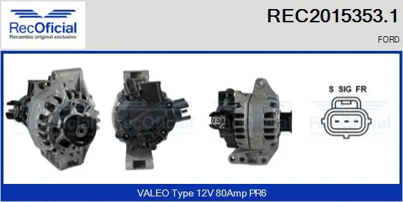 Alternator (REC2015353.1)