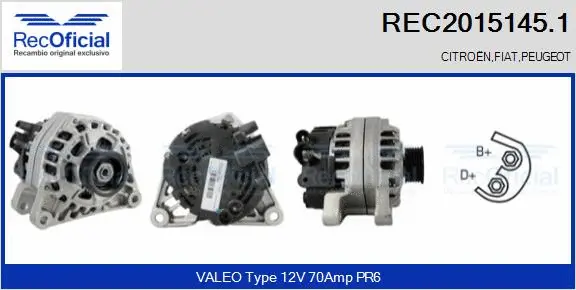 Alternator (REC2015145.1)
