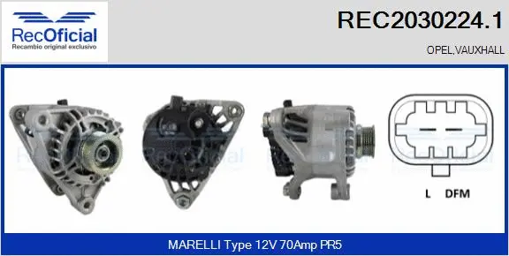 Alternator (REC2030224.1)