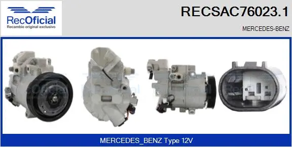 Compressor, air conditioning (RECSAC76023.1)