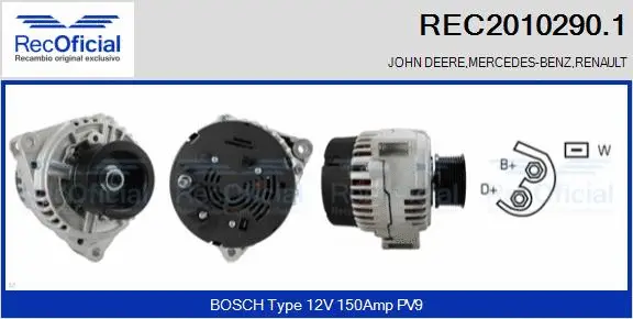 Alternator (REC2010290.1)